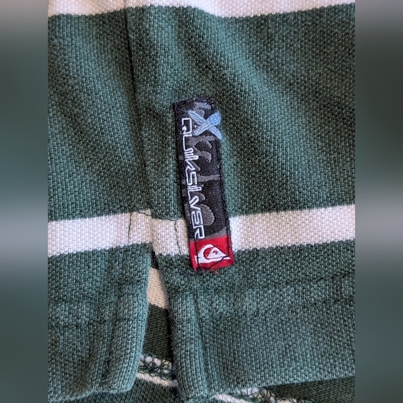 Set of 2 boy's shirts. Green Quicksilver size XL. Orang Ruff Hewn size 7. - Picture 10 of 10